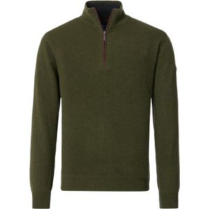 Redmond - Heren Schipperstrui - Groen - 100% Katoen - Licht Getailleerd