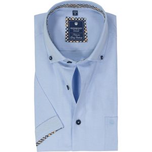 Overhemd - Korte Mouw - Katoen - Button-Down Kraag - Borstzak