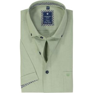 Redmond - Comfort Fit Overhemd - Lichtgroen - Korte Mouw - Oxford