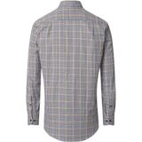 3 voor 99 | Redmond comfort fit overhemd, Oxford, blauw, wit en geel geruit