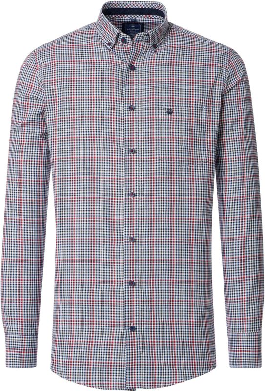 Redmond Casual Overhemd rood, Ruit