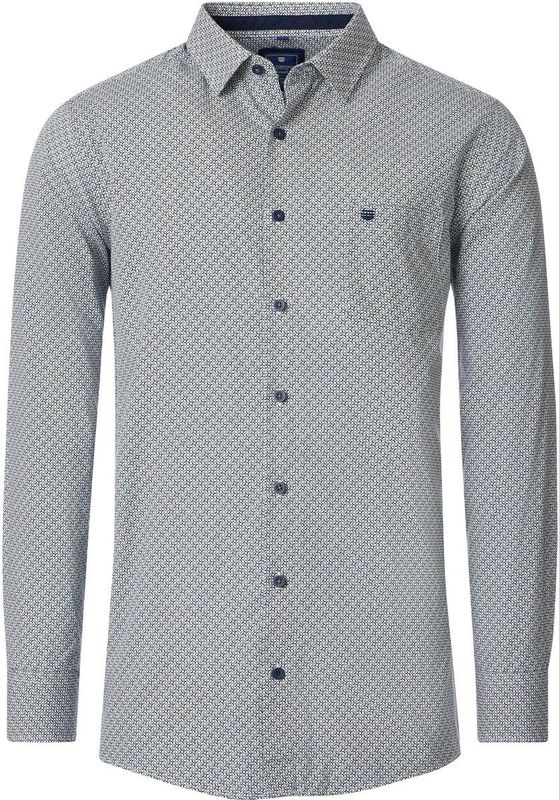 Overhemd - Multicolor Fantasie - 100% Katoen - Kent Kraag - Lange Mouwen