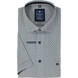 Redmond - Casual - Overhemd - Beige - 100% Katoen, Kent Kraag, Met Borstzak