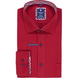 Redmond - Casual Overhemd - Rood - Lange Mouw - 100% Katoen