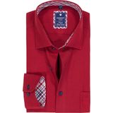 Redmond - Casual Overhemd - Rood - Lange Mouw - 100% Katoen