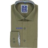 Redmond - Casual Overhemd - Groen - Lange Mouw - 100% Katoen