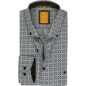 Redmond Overhemd groen, Bedrukt