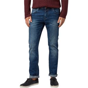 Tom Tailor Denim Heren Jeans Broeken Aedan slim Fit Blauw Volwassenen