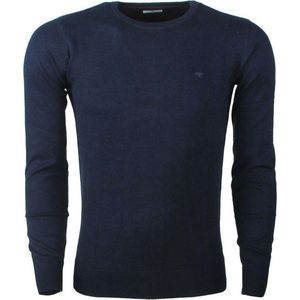 Tom Tailor - Basic - Herentrui - Blauw - Katoenmengsel