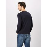 TOM TAILOR DENIM - 202212 - Trui - Navy Melange - V-Hals, Regular Fit, Katoen