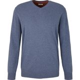 Tom Tailor - Pullover - Gebreid - Bleu - Katoen