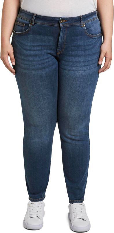 My True Me jeans basic slim leg denim denim long 1/1 2 Blauw Denim