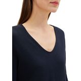 Basic - Gebreide Trui - Lichtgrijs - Katoen-Viscose