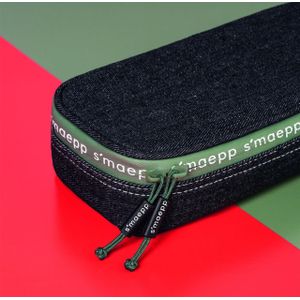 Goldkids Pennenetui pennenetui XXL schooletui pennenetui pennenetui schooletui Underwood New York Military Moro blauw 3 vakken 45-delig gevuld incl. huiswerkschrift, Meerkleurig, modern