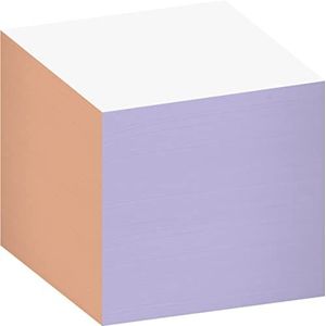 KÖNIG & EBHARDT koralle/lila Notizzettel geleimt weiß 8,5 x 8,5 cm, ca. 750 Blatt, 1 Pack