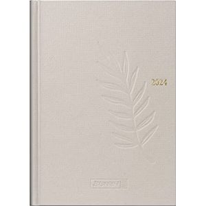 Wochenkalender, boekkalender, 2024, model 796, natuurkarton, hanf: 2 zijden = 1 streng, bladgrootte 14,8 x 20,8 cm