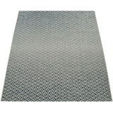 Paco Home - In- & Outdoor Flachgewebe Teppich Geometrisch Skandi Rauten Design In Grau 160x230 cm