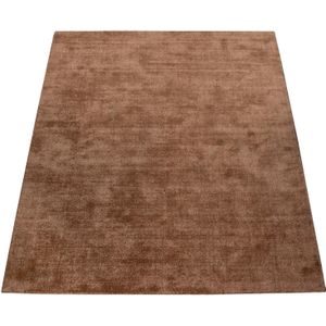 Teppich Wohnzimmer Kurzflor Handgewebt Modernes Einfarbiges Muster Weich 160x230 cm, Beige - Paco Home