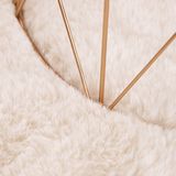 Paco Home - Badezimmerteppich Badematte Badteppich Rutschfest Flauschig Waschbar Einfarbig 70x120 cm, Creme