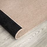 Teppich Wohnzimmer Schlafzimmer Kurzflor Waschbar Melierte Optik Einfarbig Weich 240x330 cm, Beige - Paco Home