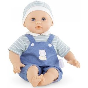 Corolle Bébé Calin Mael Jongen Babypop - 30,5 cm zachte lichaamspop met blauwe outfit, slapende ogen die openen en sluiten, vanille geurend, Mon Premier Poupon-collectie voor kinderen vanaf 18 maanden
