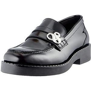 SCOTCH & SODA FOOTWEAR Emma Platte slippers voor dames, zwart, 38 EU