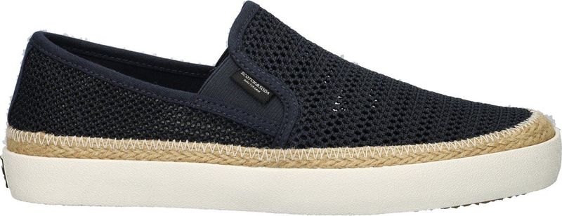 Scotch & Soda - Izomi - Instappers - Blauw - Textiel - Jute Zool