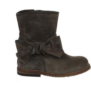 Clic! - CL-7752 - Enkellaarzen - Taupe - Suède - Leer