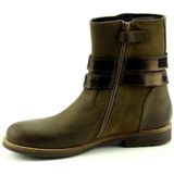 Twins - 666 Enkellaarzen - Moss - Leer Combi