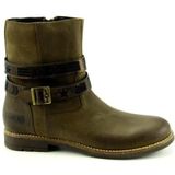 Twins - 666 Enkellaarzen - Moss - Leer Combi