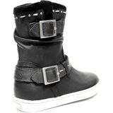 Twins - 318615 - Enkellaarzen - Zwart - Leer