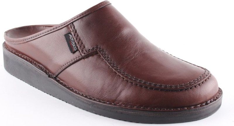 Amako - 580 Muilen - Slippers - Cognac - Leer