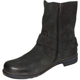 Footnotes - 19.020 - Enkellaarzen - Zwart - Leer - Wijdte G