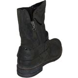 Footnotes - 19.020 - Enkellaarzen - Zwart - Leer - Wijdte G