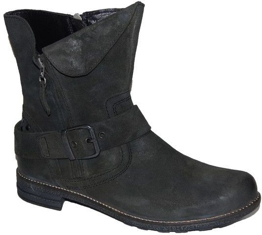 Footnotes - 19.020 - Enkellaarzen - Zwart - Leer - Wijdte G