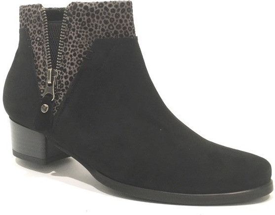 Footnotes - 67.058 - Enkellaarzen - Zwart - Zacht Materiaal