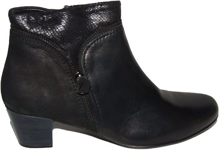 Footnotes - Enkellaarzen - Zwart - Zacht Materiaal