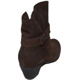 Footnotes - 48.207 - Enkellaarzen - Zachte Nubuck Leder - Rode Voering