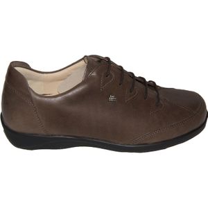 Finn Comfort - 2448 Goteborg - Veterschoenen - Zwart - Leer - Wijdte H