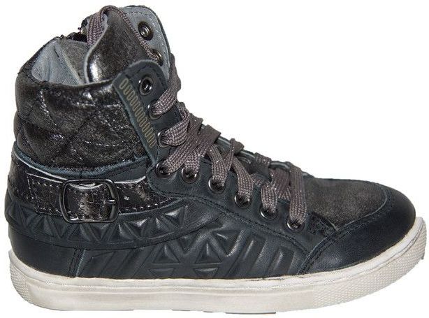 Twins - 508 - Halfhoge Veterschoenen - Taupe - Leer