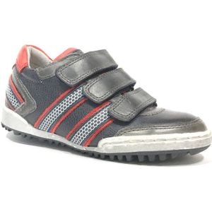 Trackstyle - 317060 - Sneaker - D.blauw / Grijs / Rood - Leder