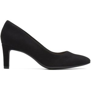 Clarks - 26136044 Pumps - Zwart - Suède en Leer Combi