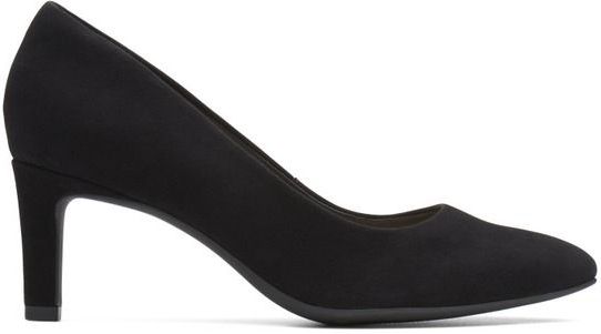 Clarks - 26136044 Pumps - Zwart - Suède en Leer Combi