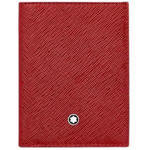 Montblanc Sartorial Portemonnee Leer 8 cm red