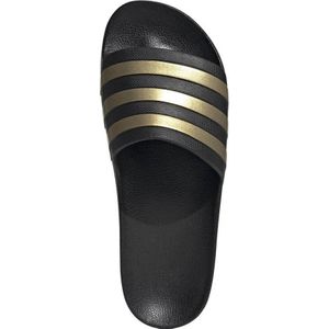 adidas Uniseks-Volwassen Adilette Aqua Slippers, Core Black/Gold Met./Core Black, 43 EU