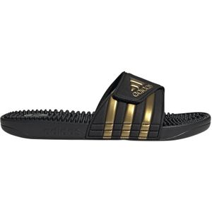 adidas Adissage Slippers uniseks-volwassene, Core Black Gold Metallic Core Black, 42 EU