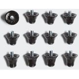 Voetbalnoppen - Aluminium - 16 mm en 13 mm - Set van 12