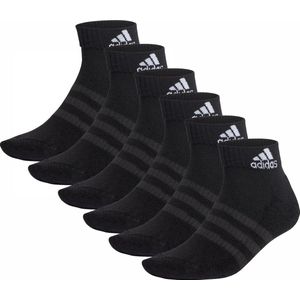 adidas - Cushioned - Sportsokken - Zwart - 6 Paar