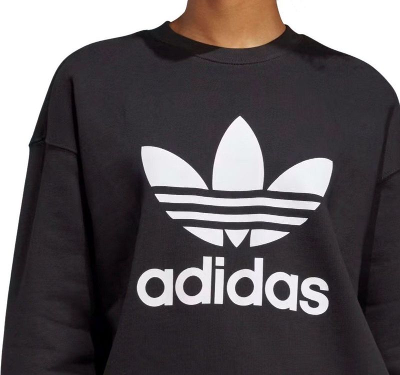 Adidas - Crewneck Sweatshirt - Zwart - Katoenmix