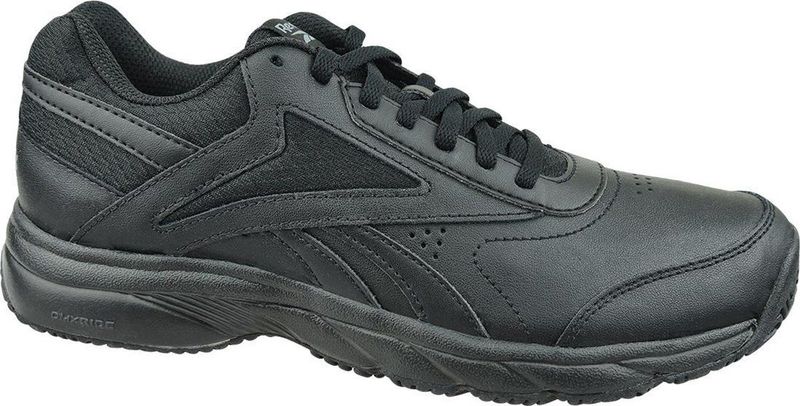 Reebok - WORK N CUSHION 4.0 - Sneaker - Black - Bovenwerk van Leer en Synthetisch Materiaal